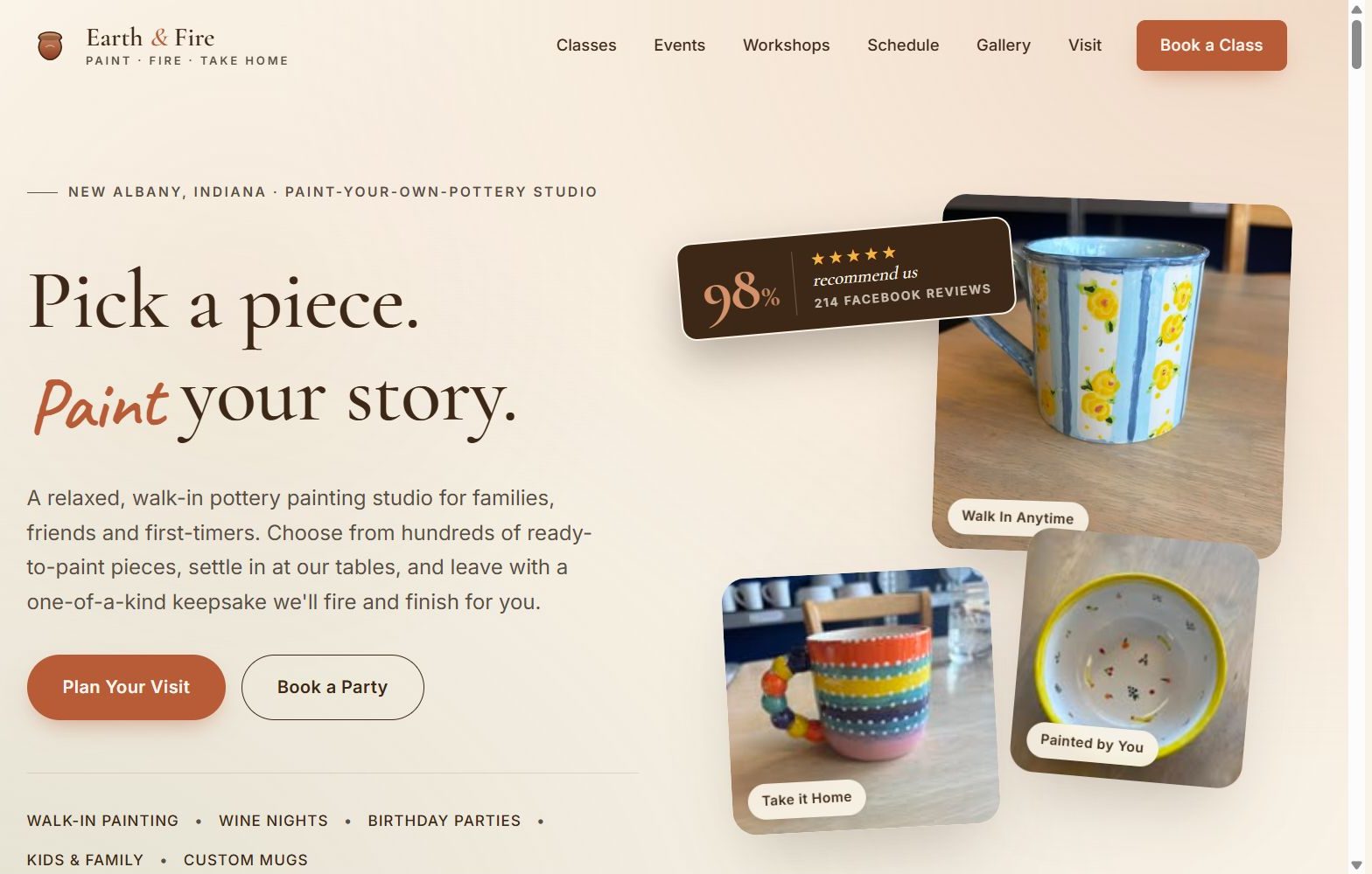 Earth & Fire website